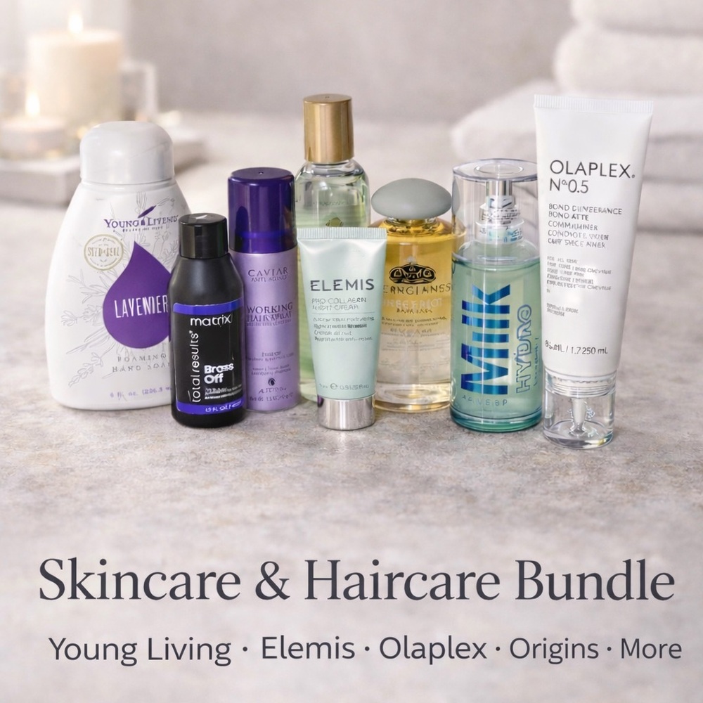 NEW Beauty Lot Milk Hydro Grip & Origins + Olaplex, Elemis Travel Bundle